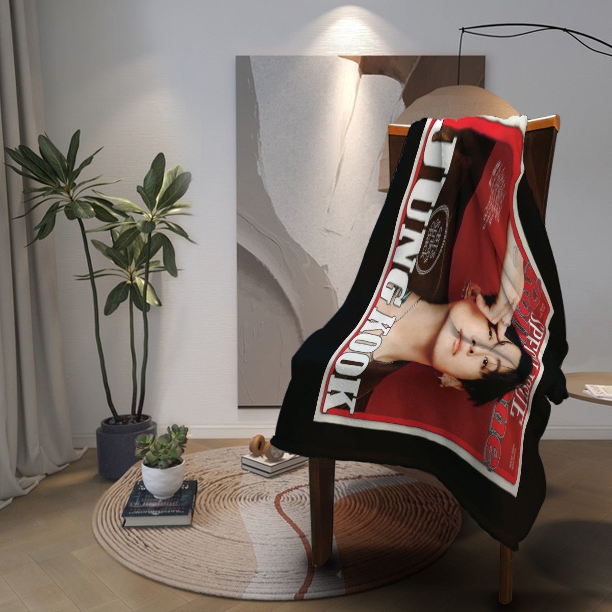 BTS JK Rolling Stone Magazine Cover Flannel Breathable Blanket 4 Sizes! Blanket Throw - Beyond The Shoppe