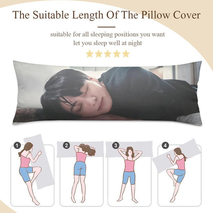 BTS JK Sleeping body pillow case - 3 sizes - Jungkook full size pillow case - BTS jk pillow case - Beyond The Shoppe
