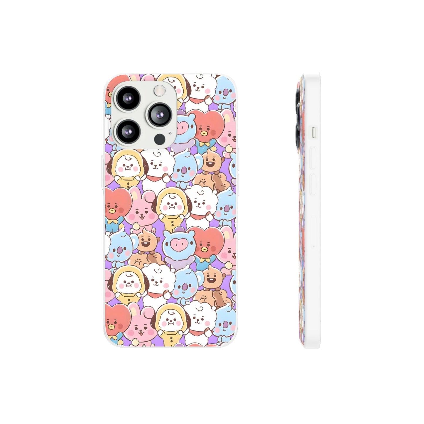 BTS Kawaii BT21 Cell Phone Case - iPhone, Samsung and Custom Covers - K - Pop Phone Covers, Gifts for Fans, Stylish Cell Phone Accessories - Beyond The Shoppe