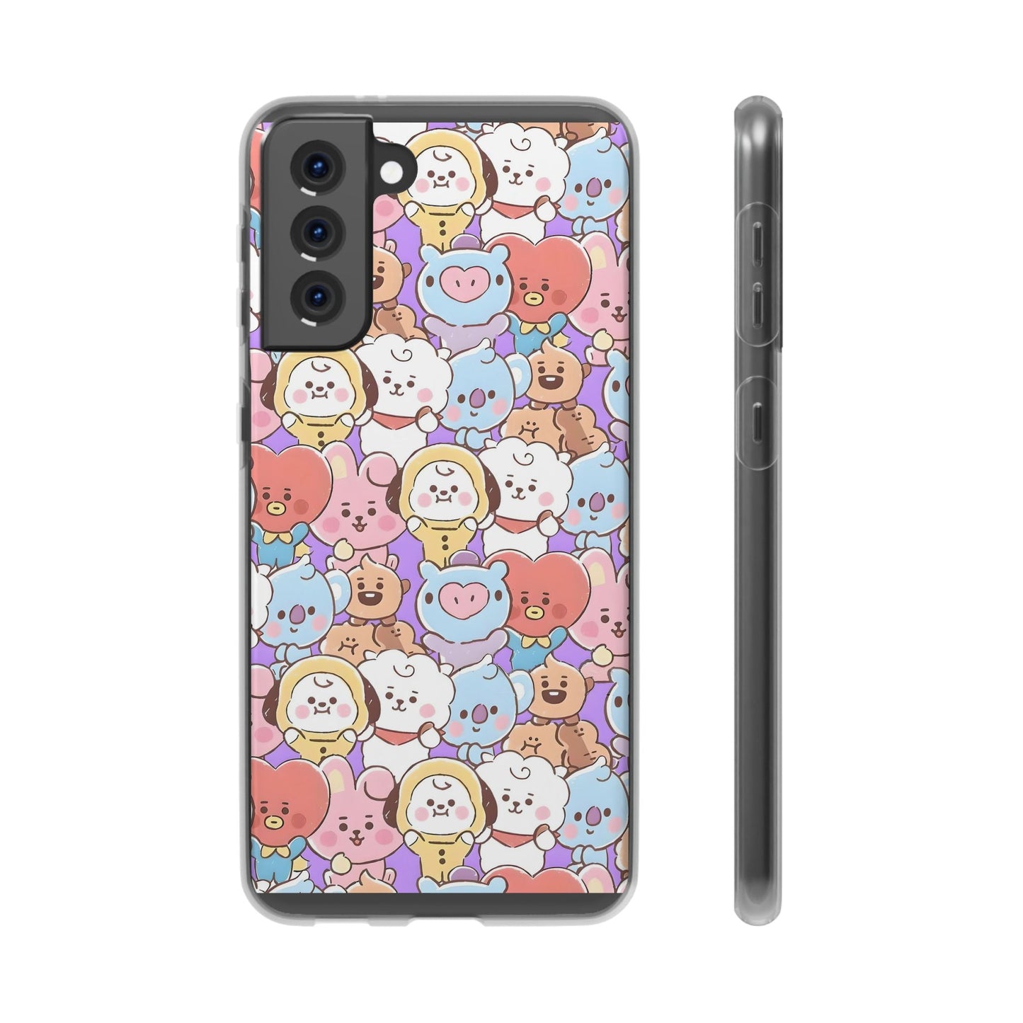 BTS Kawaii BT21 Cell Phone Case - iPhone, Samsung and Custom Covers - K - Pop Phone Covers, Gifts for Fans, Stylish Cell Phone Accessories - Beyond The Shoppe