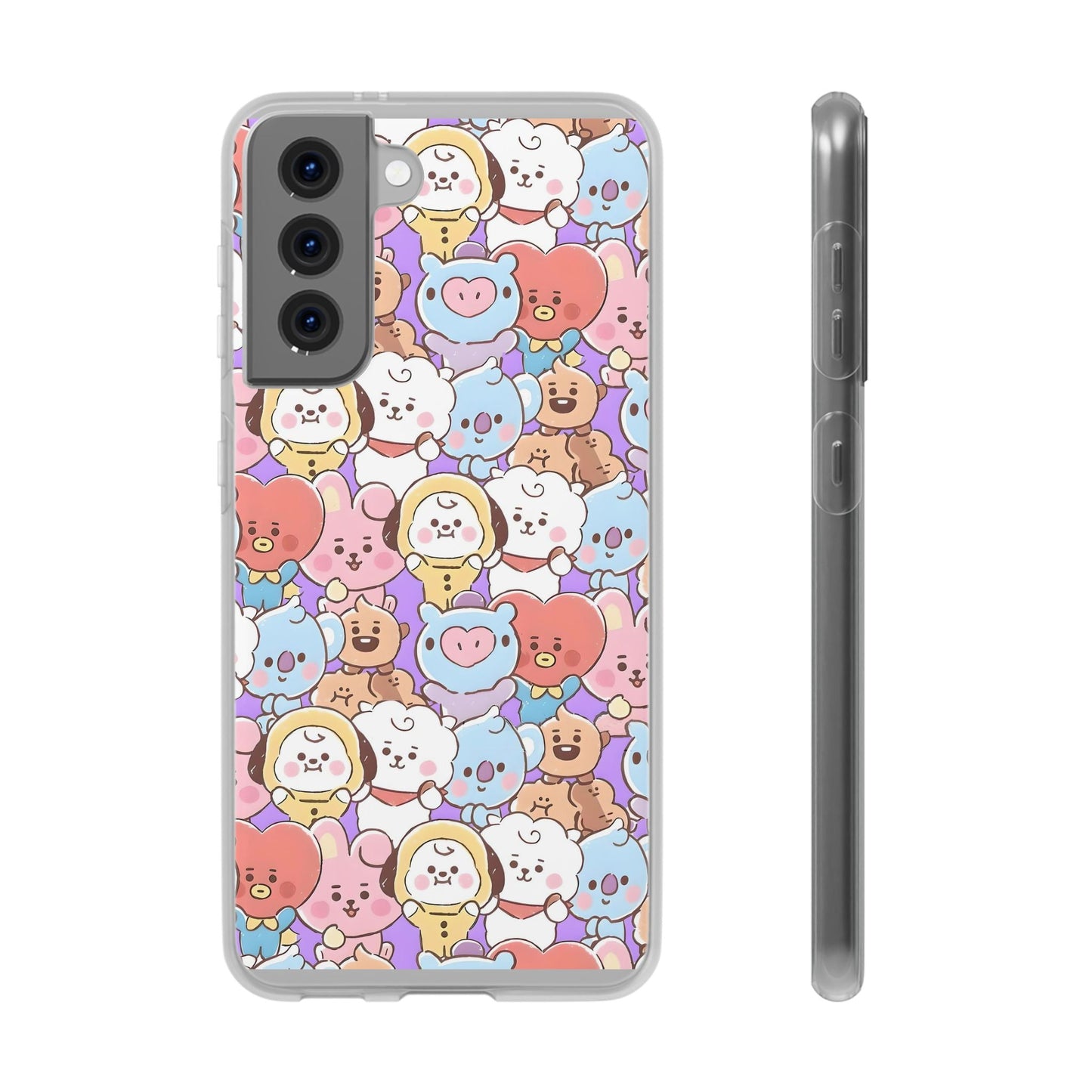 BTS Kawaii BT21 Cell Phone Case - iPhone, Samsung and Custom Covers - K - Pop Phone Covers, Gifts for Fans, Stylish Cell Phone Accessories - Beyond The Shoppe