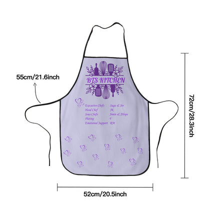 BTS Kitchen Apron - Adult's Apron - Korean literary style - Cotton Linen - Great for up & coming chefs! - Beyond The Shoppe