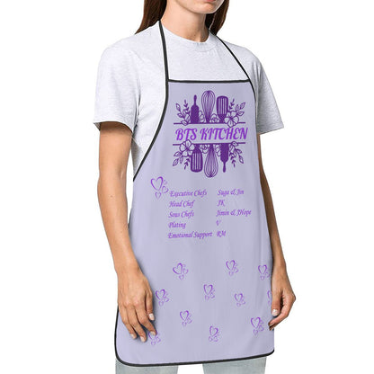 BTS Kitchen Apron - Adult's Apron - Korean literary style - Cotton Linen - Great for up & coming chefs! - Beyond The Shoppe