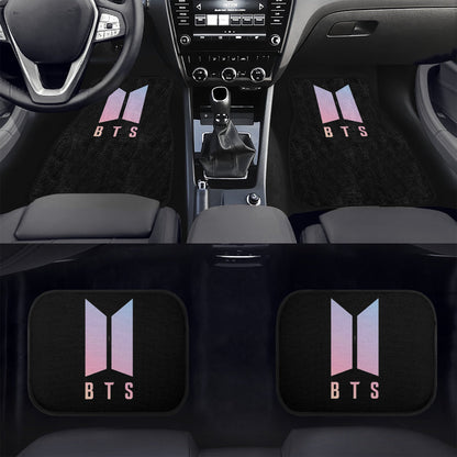BTS Logo Car Mats - Set of 4 - BTS Car Accessories - Bangtan Car mats - Kpop car mats - BTS Car Mats (Set of 4) - Beyond The Shoppe