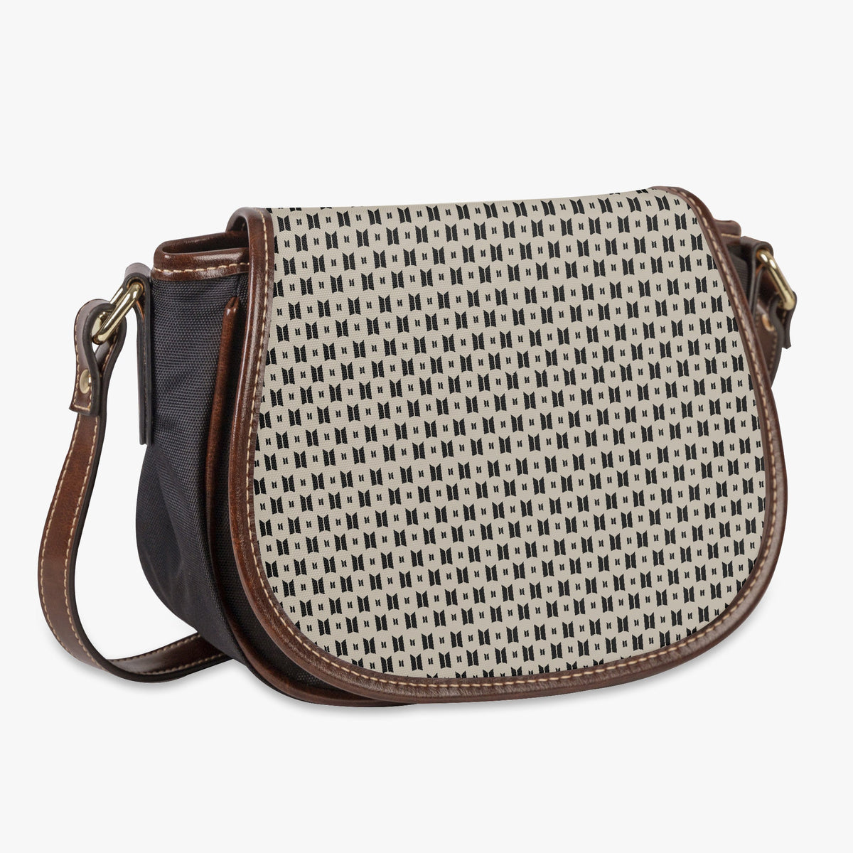 BTS Logo Flap Saddle Bag – Perfect Everyday Crossbody Purse - Chic & Cute Bag - Beyond The Shoppe