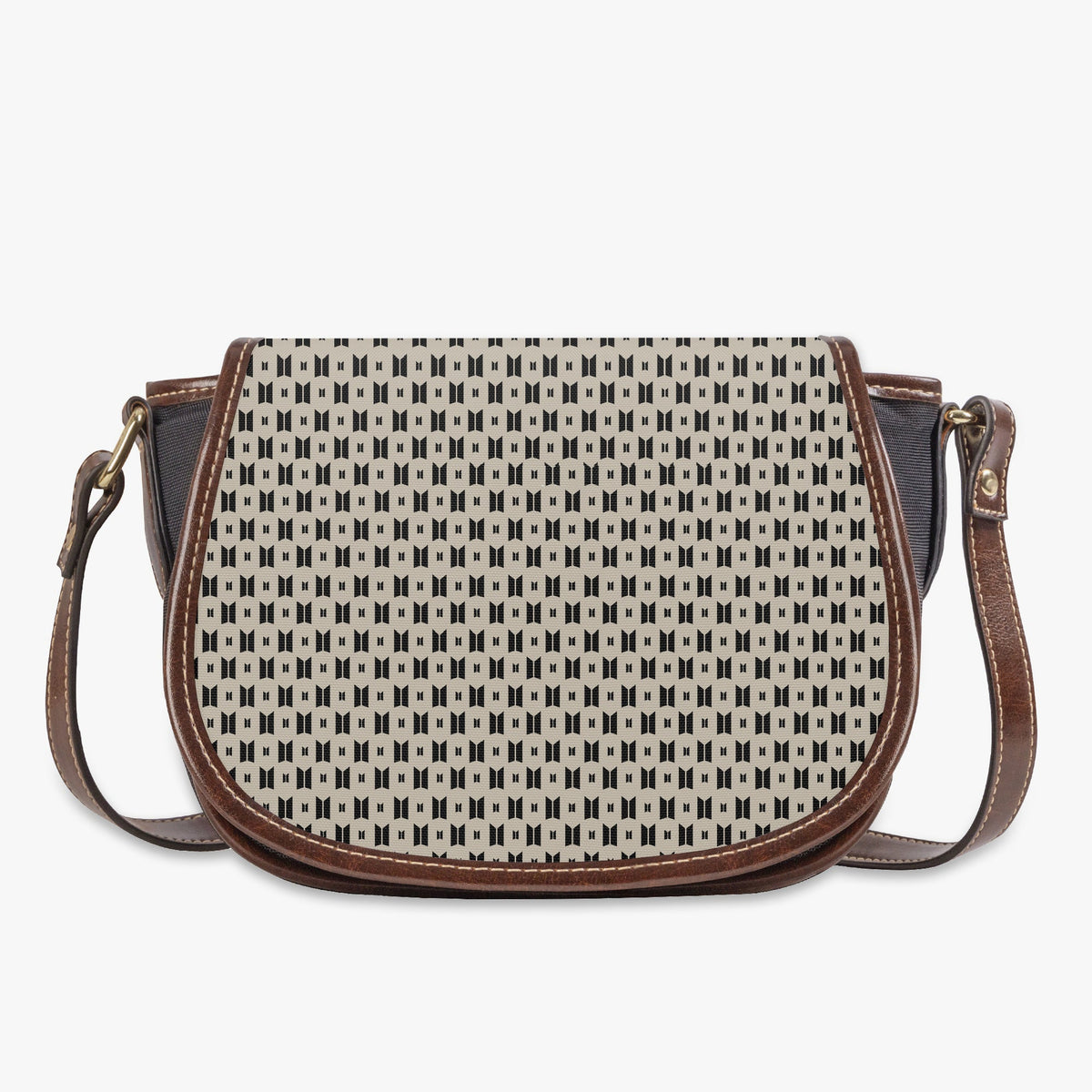 BTS Logo Flap Saddle Bag – Perfect Everyday Crossbody Purse - Chic & Cute Bag - Beyond The Shoppe