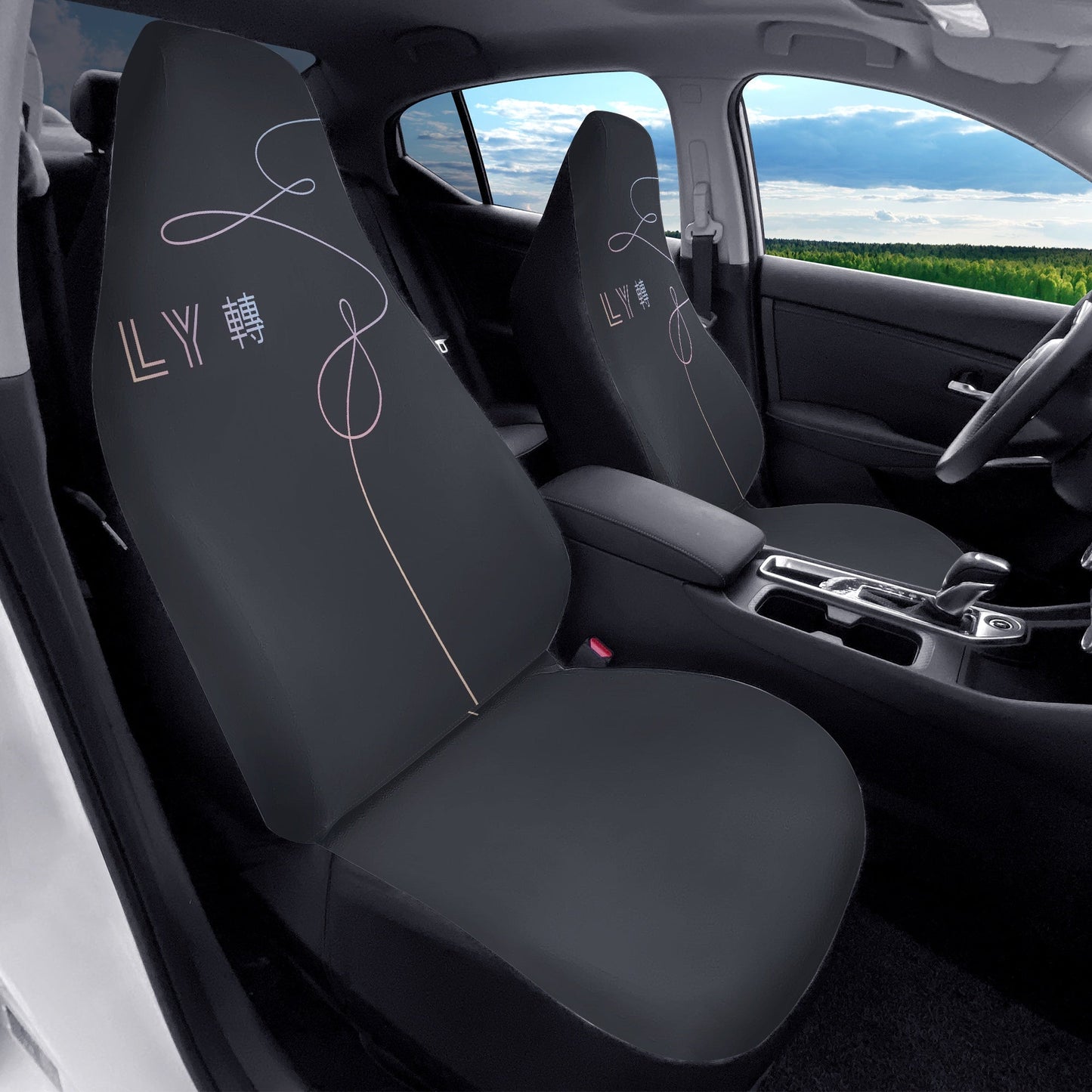 BTS Love Yourself Car Seat Covers - Set of 2 - 3 Different Styles! BTS Love Yourself - bangtan army car accessories - bts car - bts fan - Beyond The Shoppe