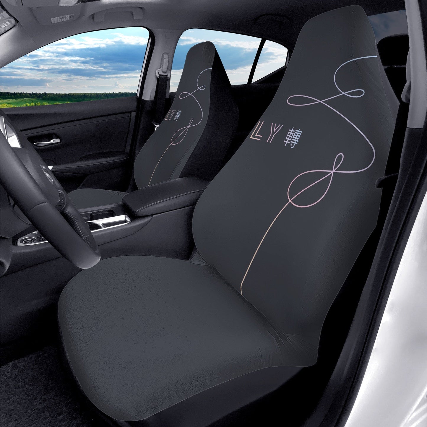 BTS Love Yourself Car Seat Covers - Set of 2 - 3 Different Styles! BTS Love Yourself - bangtan army car accessories - bts car - bts fan - Beyond The Shoppe