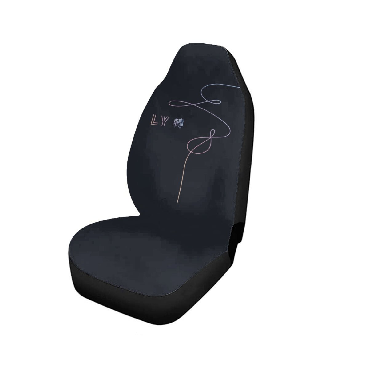 BTS Love Yourself Car Seat Microfiber Covers - Set of 2 - KPop car accessories - Beyond The Shoppe
