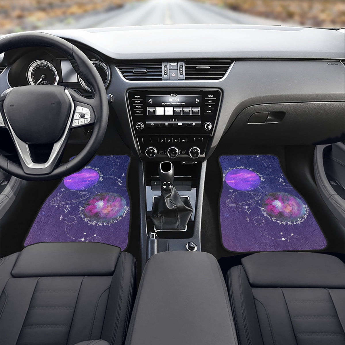 BTS Mikrokosmos Car Mats - Set of 2 Front - BTS Car Accessories - BT21 - Kpop car mats - Beyond The Shoppe