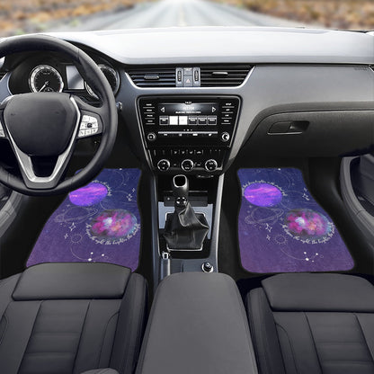 BTS Mikrokosmos Car Mats - Set of 2 Front - BTS Car Accessories - BT21 - Kpop car mats - Beyond The Shoppe