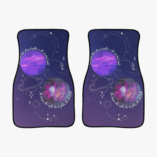 BTS Mikrokosmos Car Mats - Set of 2 Front - BTS Car Accessories - BT21 - Kpop car mats - Beyond The Shoppe