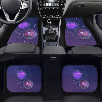 BTS Mikrokosmos Car Mats - Set of 4 (2 Front & 2 Rear) - BTS Car Accessories - BT21 - Kpop car mats - Beyond The Shoppe