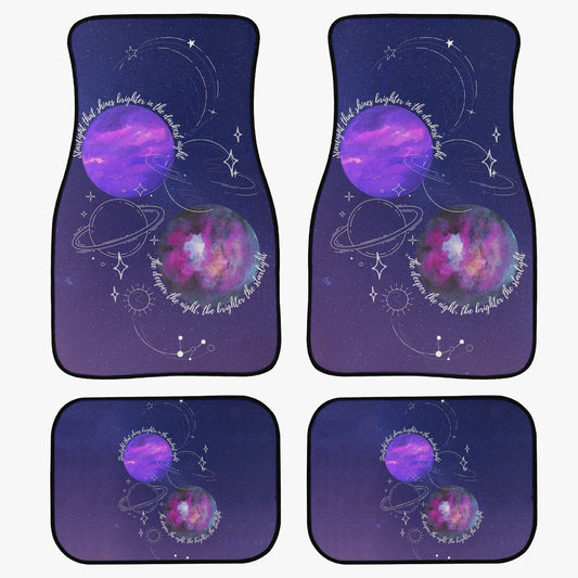 BTS Mikrokosmos Car Mats - Set of 4 (2 Front & 2 Rear) - BTS Car Accessories - BT21 - Kpop car mats - Beyond The Shoppe