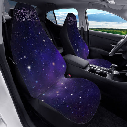 BTS Mikrokosmos Car Microfiber Seat Covers - Set of 2 - BTS Shine Dream Smile - bangtan army car accessories - ARMY - Beyond The Shoppe