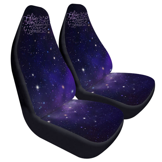 BTS Mikrokosmos Car Microfiber Seat Covers - Set of 2 - BTS Shine Dream Smile - bangtan army car accessories - ARMY - Beyond The Shoppe