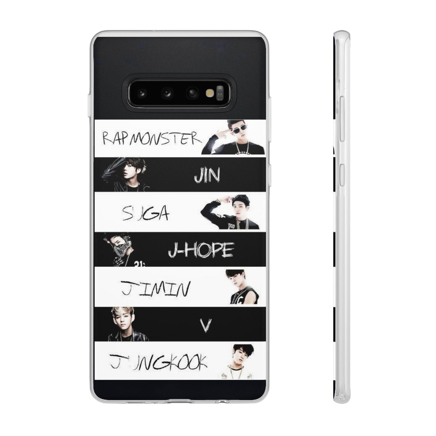 BTS Old School OT7 Cell Phone Case - iPhone, Samsung and Custom Covers - K - Pop Phone Covers, Gifts for Fans, Stylish Cell Phone Accessories - Beyond The Shoppe