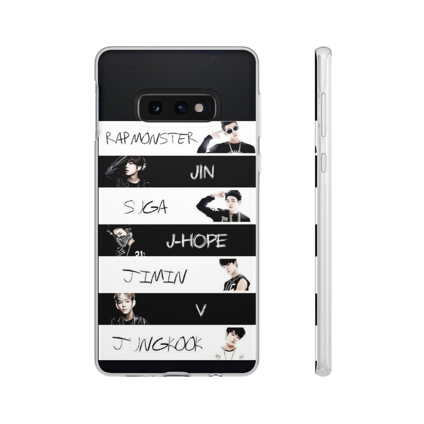 BTS Old School OT7 Cell Phone Case - iPhone, Samsung and Custom Covers - K - Pop Phone Covers, Gifts for Fans, Stylish Cell Phone Accessories - Beyond The Shoppe