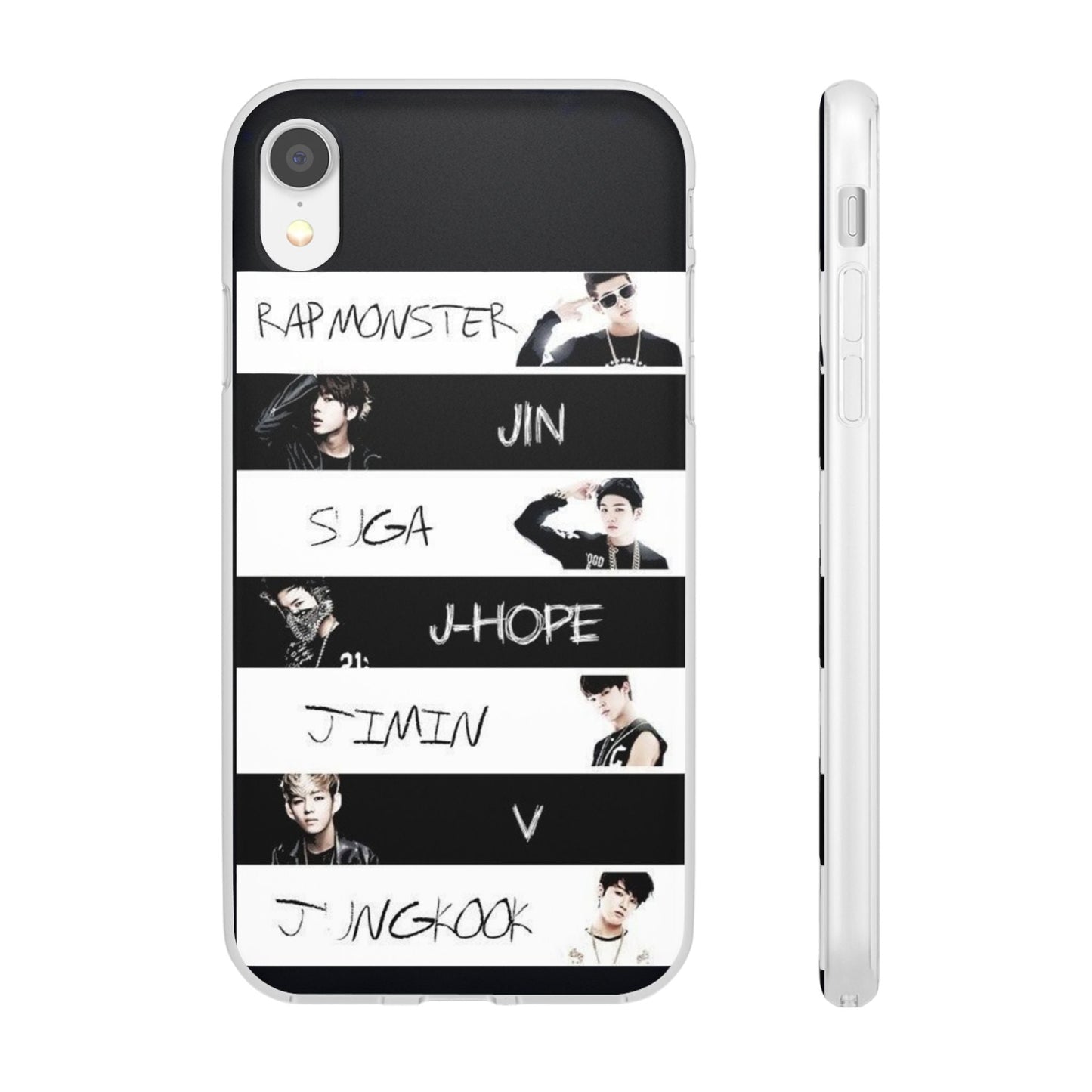 BTS Old School OT7 Cell Phone Case - iPhone, Samsung and Custom Covers - K - Pop Phone Covers, Gifts for Fans, Stylish Cell Phone Accessories - Beyond The Shoppe