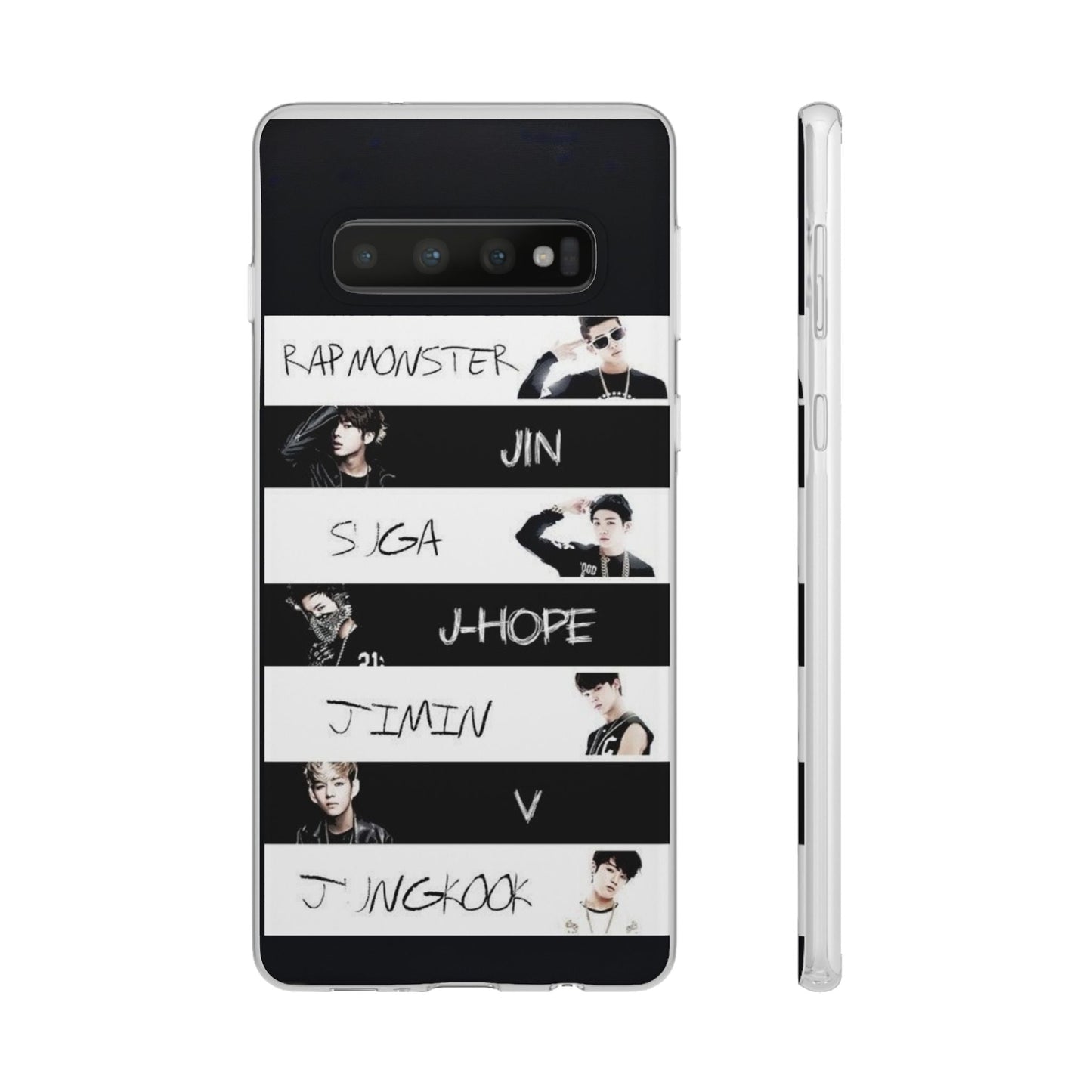 BTS Old School OT7 Cell Phone Case - iPhone, Samsung and Custom Covers - K - Pop Phone Covers, Gifts for Fans, Stylish Cell Phone Accessories - Beyond The Shoppe