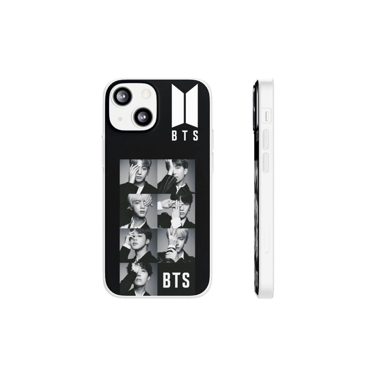 BTS OT7 B/W Cell Phone Case - iPhone, Samsung and Custom Covers - K - Pop Phone Covers, Gifts for Fans, Stylish Cell Phone Accessories - Beyond The Shoppe