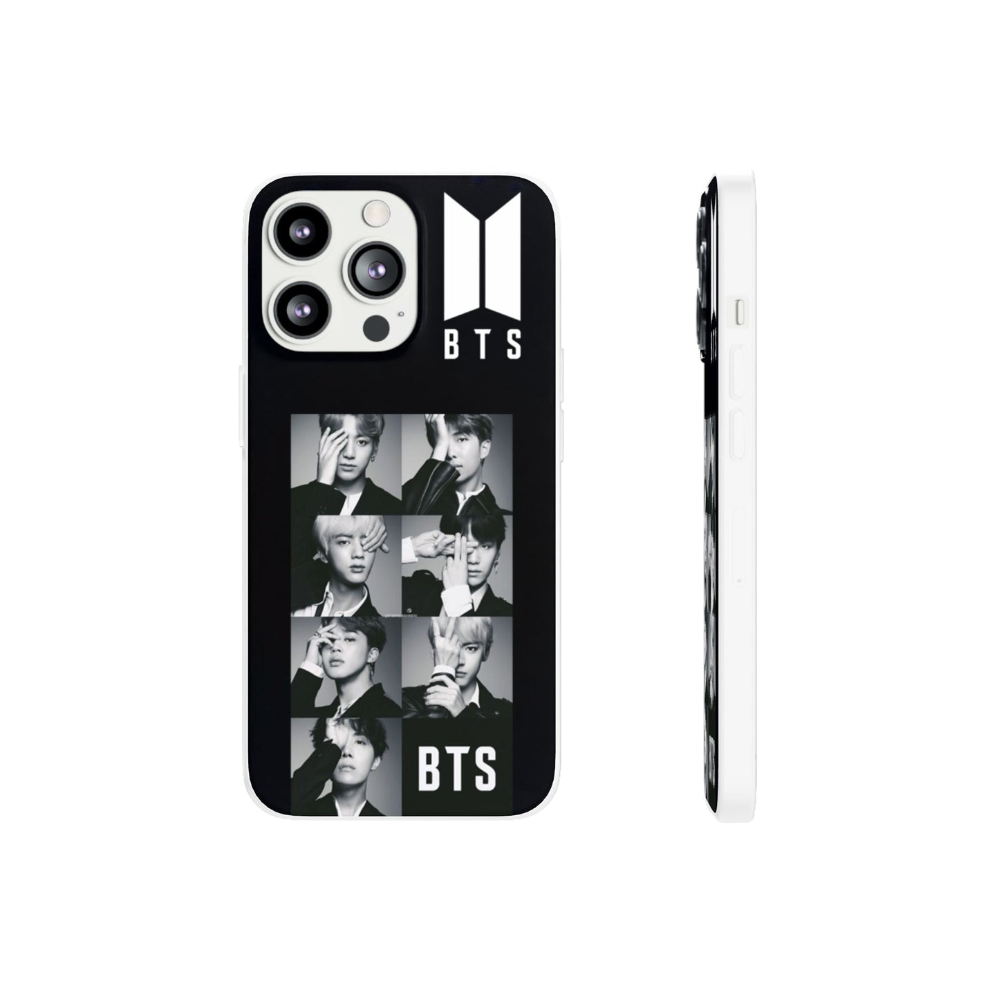 BTS OT7 B/W Cell Phone Case - iPhone, Samsung and Custom Covers - K - Pop Phone Covers, Gifts for Fans, Stylish Cell Phone Accessories - Beyond The Shoppe