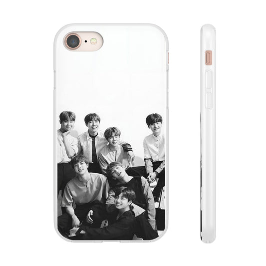 BTS OT7 B/W Cell Phone Case - iPhone, Samsung and Custom Covers - K - Pop Phone Covers, Gifts for Fans, Stylish Cell Phone Accessories - Beyond The Shoppe