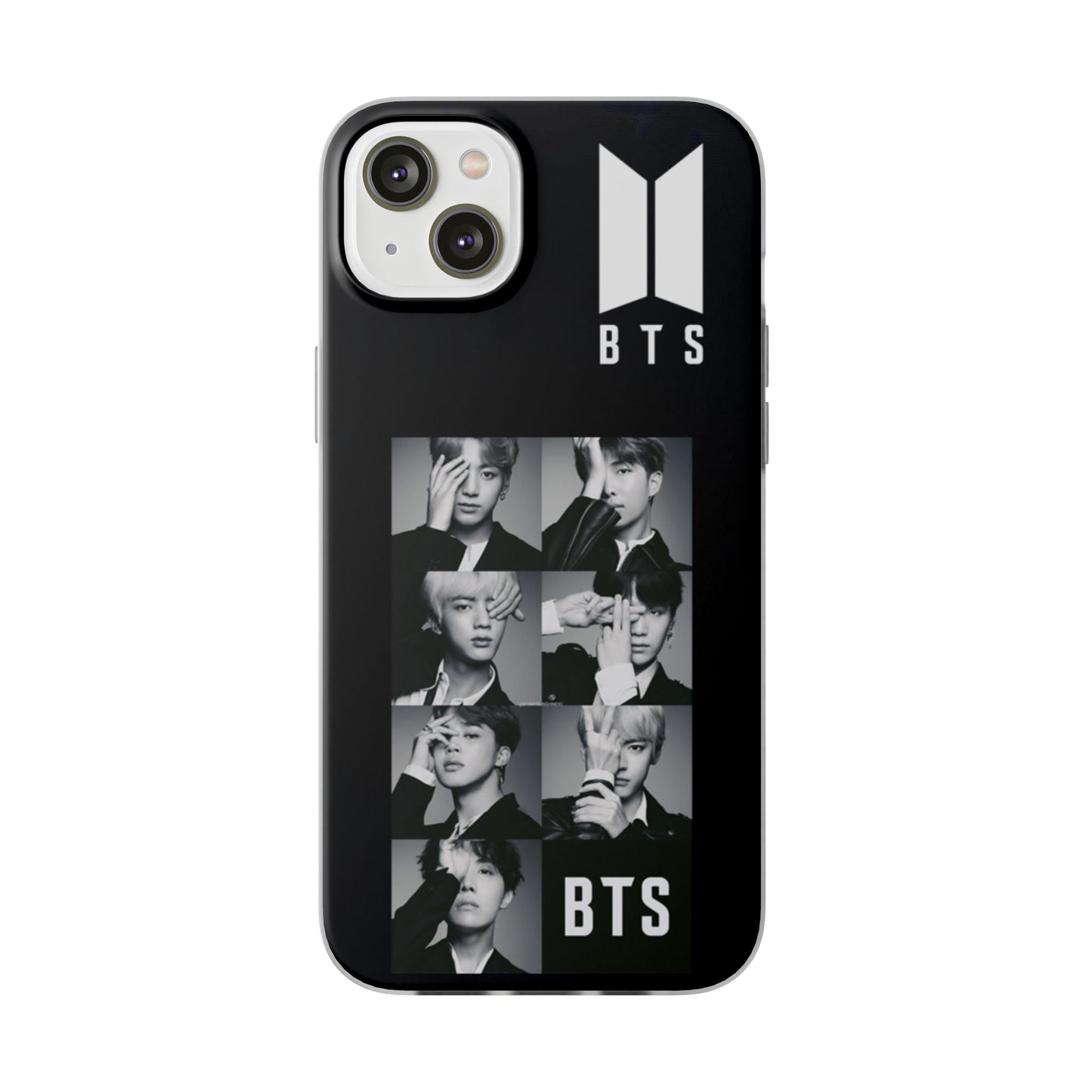 BTS OT7 B/W Cell Phone Case - iPhone, Samsung and Custom Covers - K - Pop Phone Covers, Gifts for Fans, Stylish Cell Phone Accessories - Beyond The Shoppe