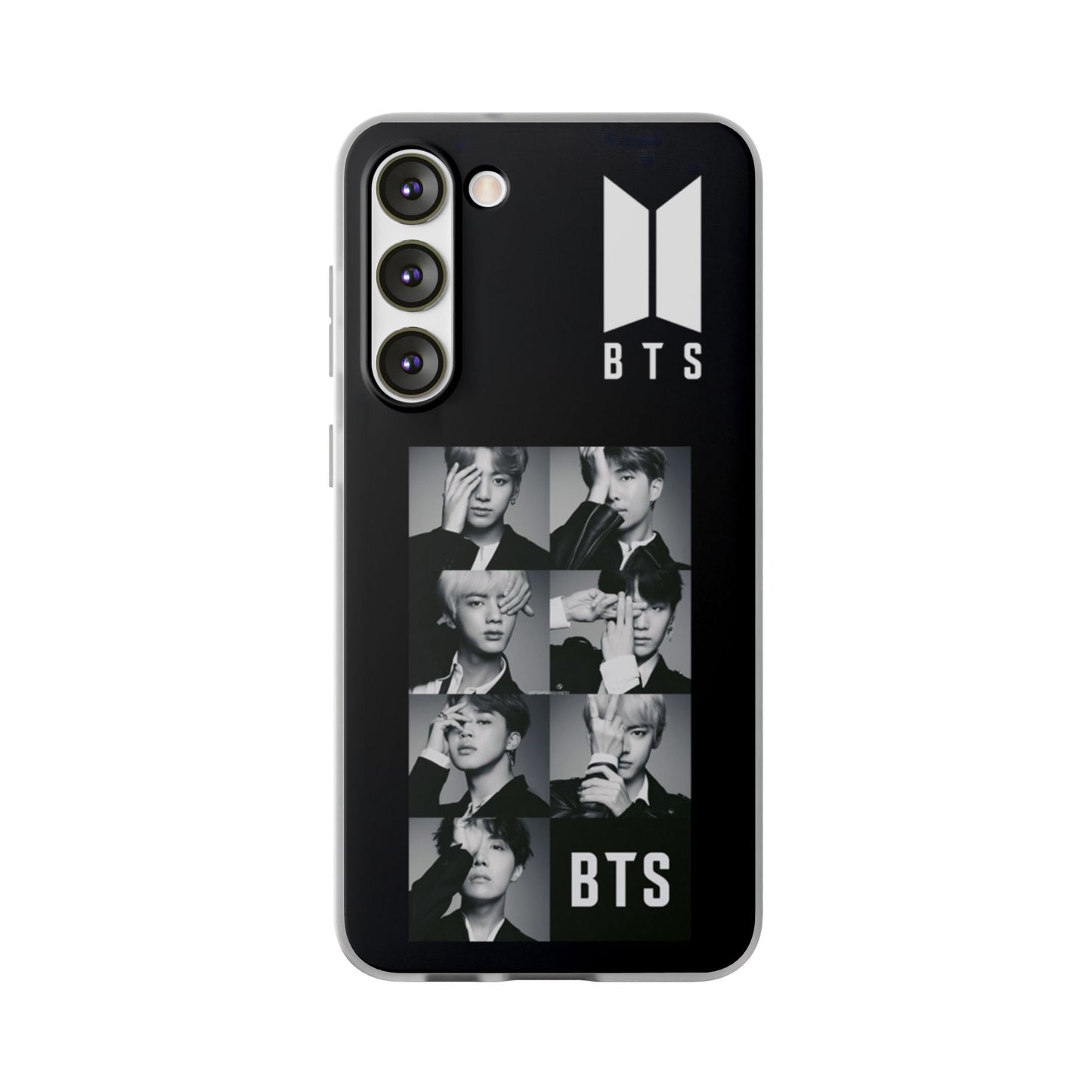 BTS OT7 B/W Cell Phone Case - iPhone, Samsung and Custom Covers - K - Pop Phone Covers, Gifts for Fans, Stylish Cell Phone Accessories - Beyond The Shoppe