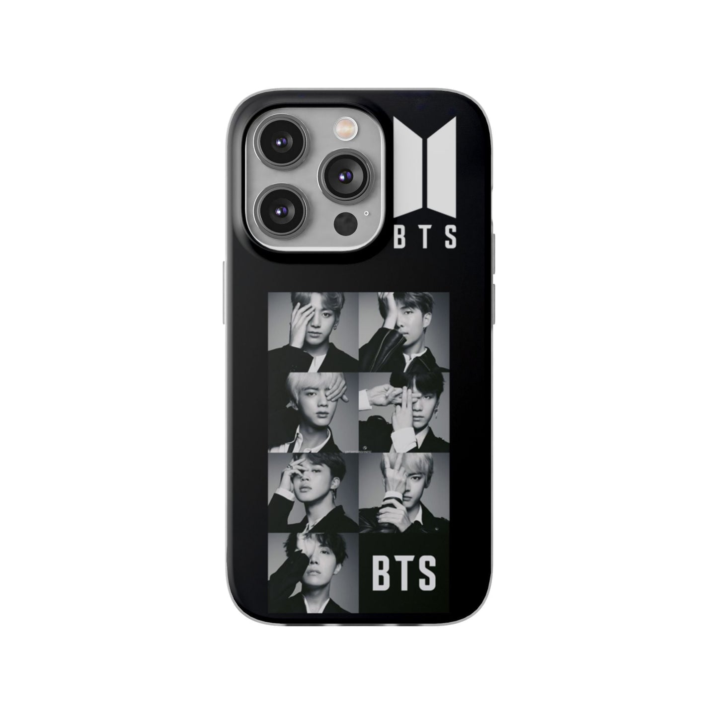 BTS OT7 B/W Cell Phone Case - iPhone, Samsung and Custom Covers - K - Pop Phone Covers, Gifts for Fans, Stylish Cell Phone Accessories - Beyond The Shoppe