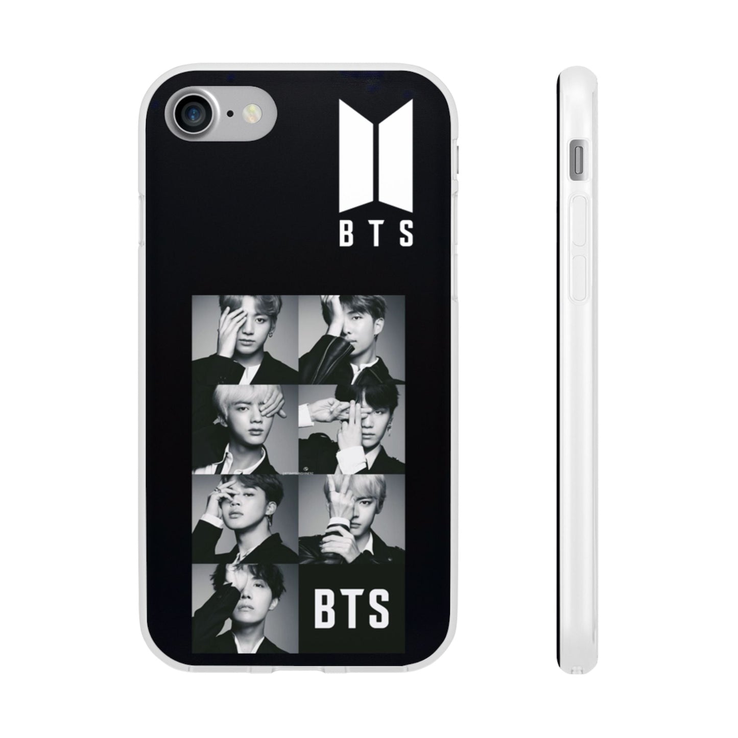 BTS OT7 B/W Cell Phone Case - iPhone, Samsung and Custom Covers - K - Pop Phone Covers, Gifts for Fans, Stylish Cell Phone Accessories - Beyond The Shoppe