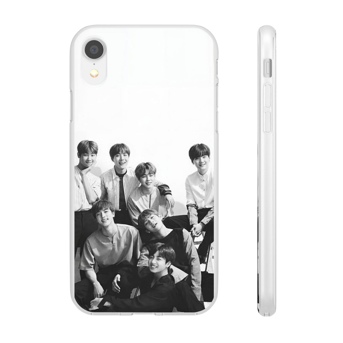 BTS OT7 B/W Cell Phone Case - iPhone, Samsung and Custom Covers - K - Pop Phone Covers, Gifts for Fans, Stylish Cell Phone Accessories - Beyond The Shoppe