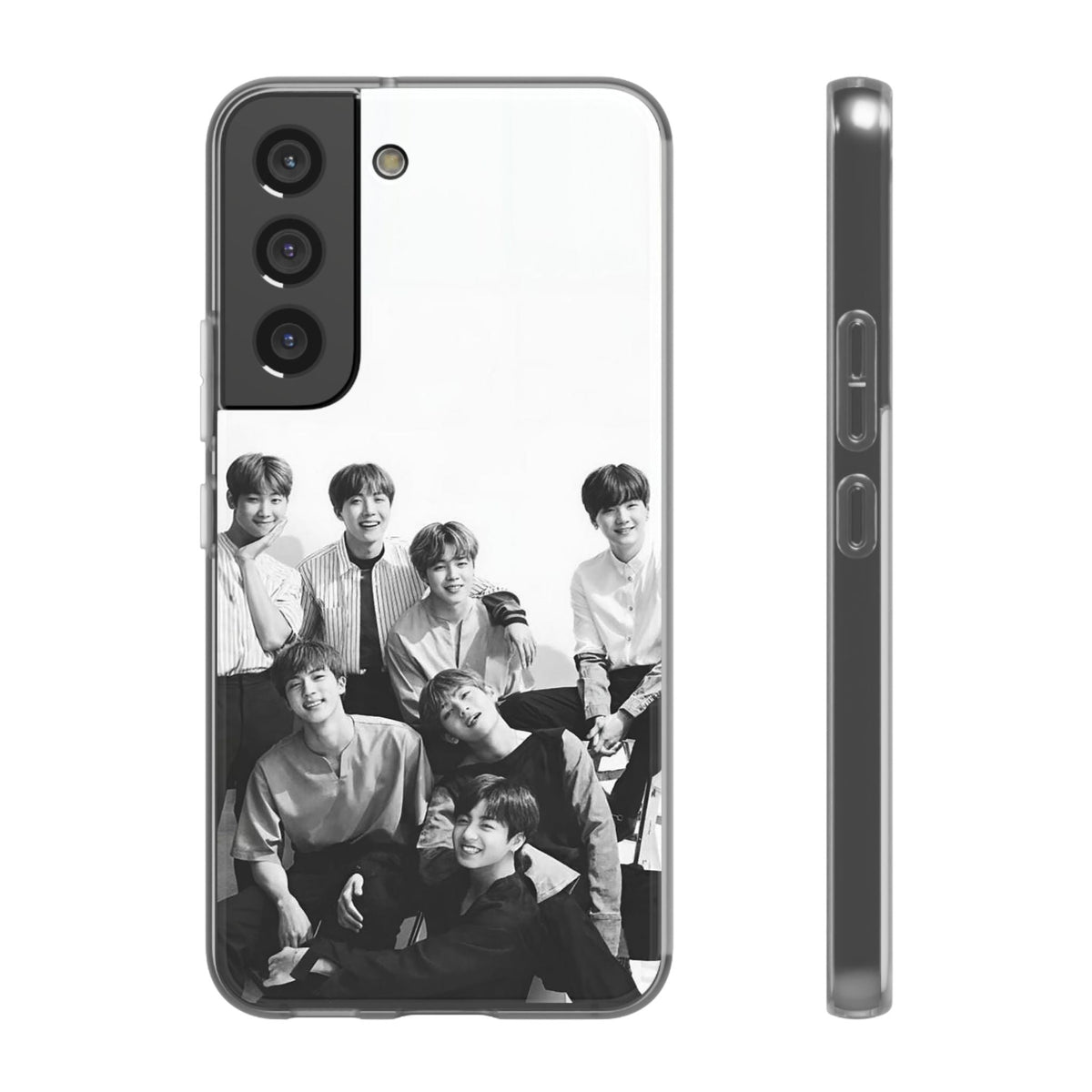 BTS OT7 B/W Cell Phone Case - iPhone, Samsung and Custom Covers - K - Pop Phone Covers, Gifts for Fans, Stylish Cell Phone Accessories - Beyond The Shoppe