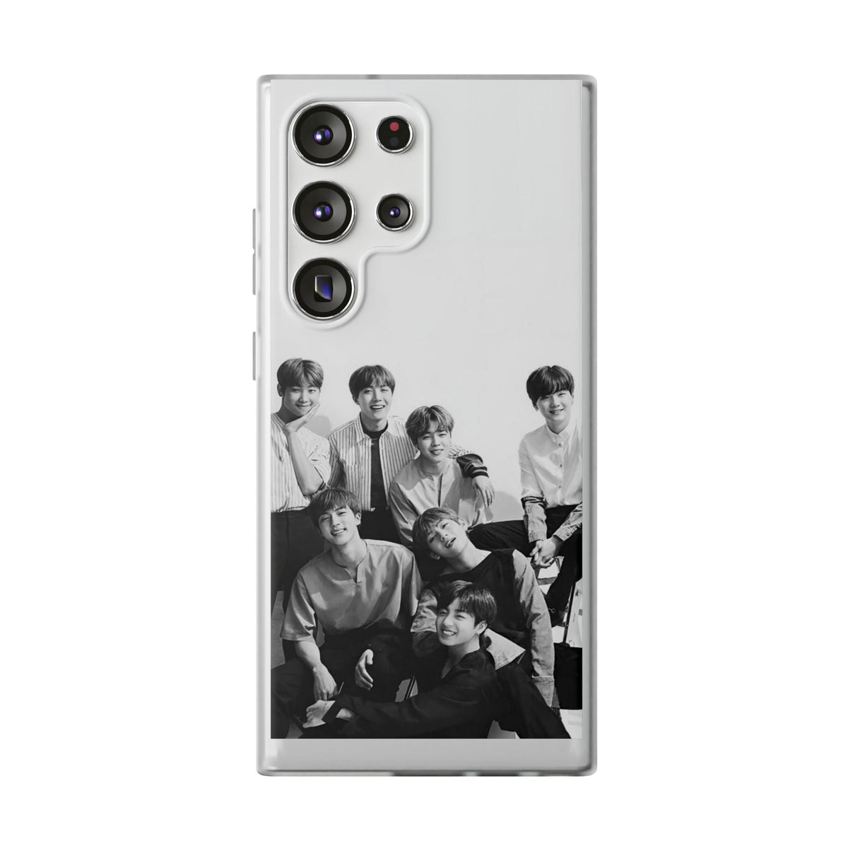 BTS OT7 B/W Cell Phone Case - iPhone, Samsung and Custom Covers - K - Pop Phone Covers, Gifts for Fans, Stylish Cell Phone Accessories - Beyond The Shoppe