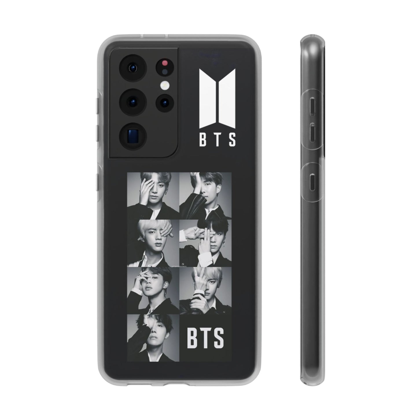 BTS OT7 B/W Cell Phone Case - iPhone, Samsung and Custom Covers - K - Pop Phone Covers, Gifts for Fans, Stylish Cell Phone Accessories - Beyond The Shoppe