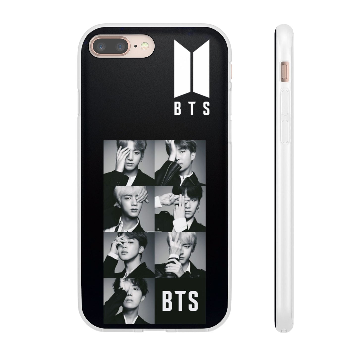BTS OT7 B/W Cell Phone Case - iPhone, Samsung and Custom Covers - K - Pop Phone Covers, Gifts for Fans, Stylish Cell Phone Accessories - Beyond The Shoppe