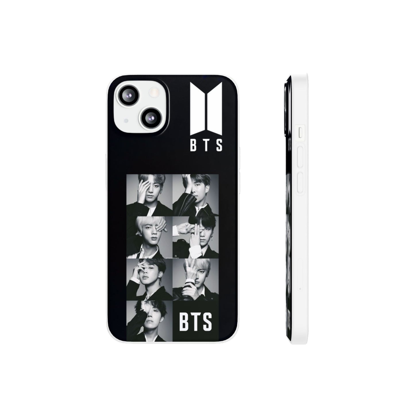 BTS OT7 B/W Cell Phone Case - iPhone, Samsung and Custom Covers - K - Pop Phone Covers, Gifts for Fans, Stylish Cell Phone Accessories - Beyond The Shoppe