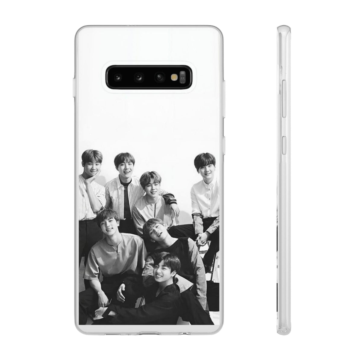 BTS OT7 B/W Cell Phone Case - iPhone, Samsung and Custom Covers - K - Pop Phone Covers, Gifts for Fans, Stylish Cell Phone Accessories - Beyond The Shoppe