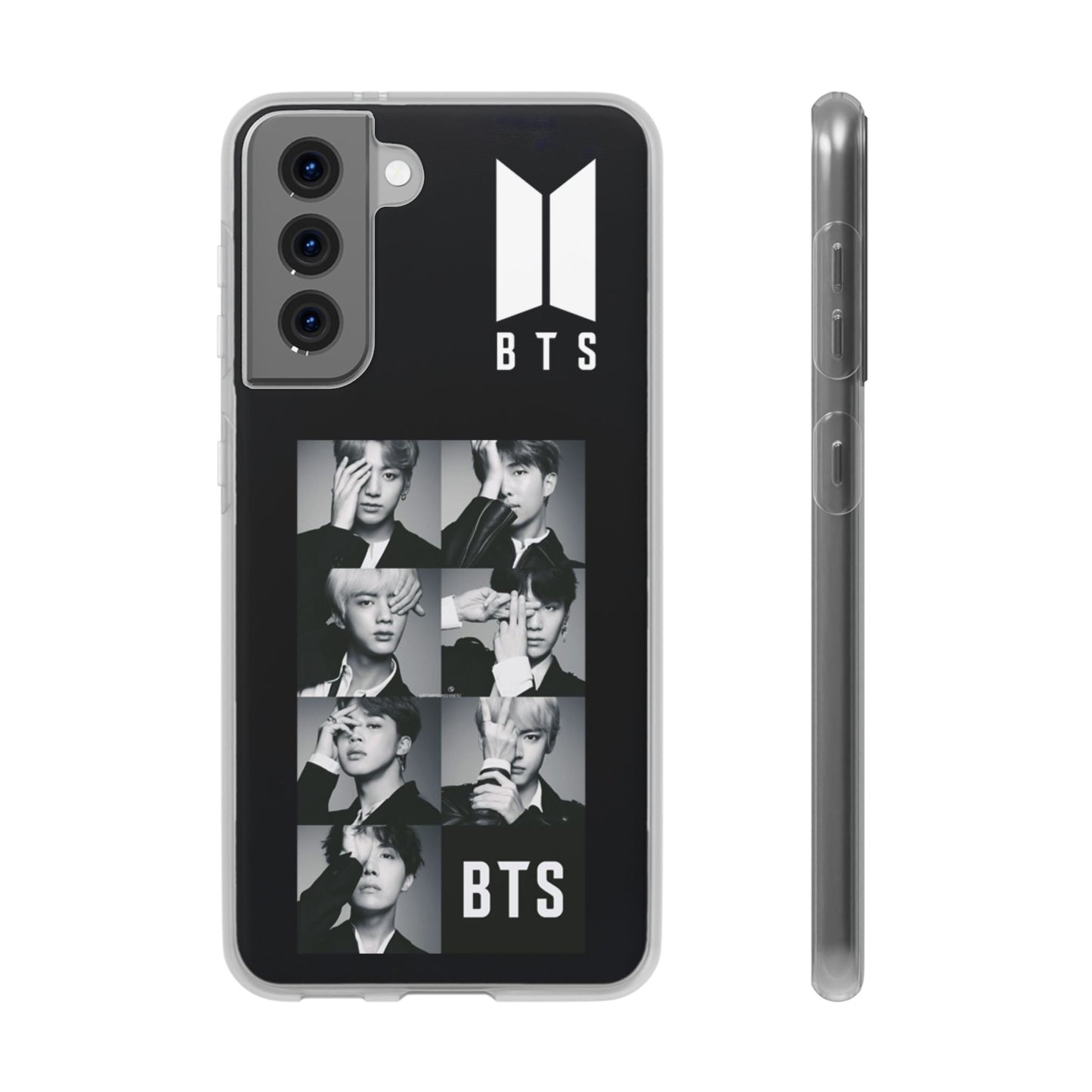 BTS OT7 B/W Cell Phone Case - iPhone, Samsung and Custom Covers - K - Pop Phone Covers, Gifts for Fans, Stylish Cell Phone Accessories - Beyond The Shoppe