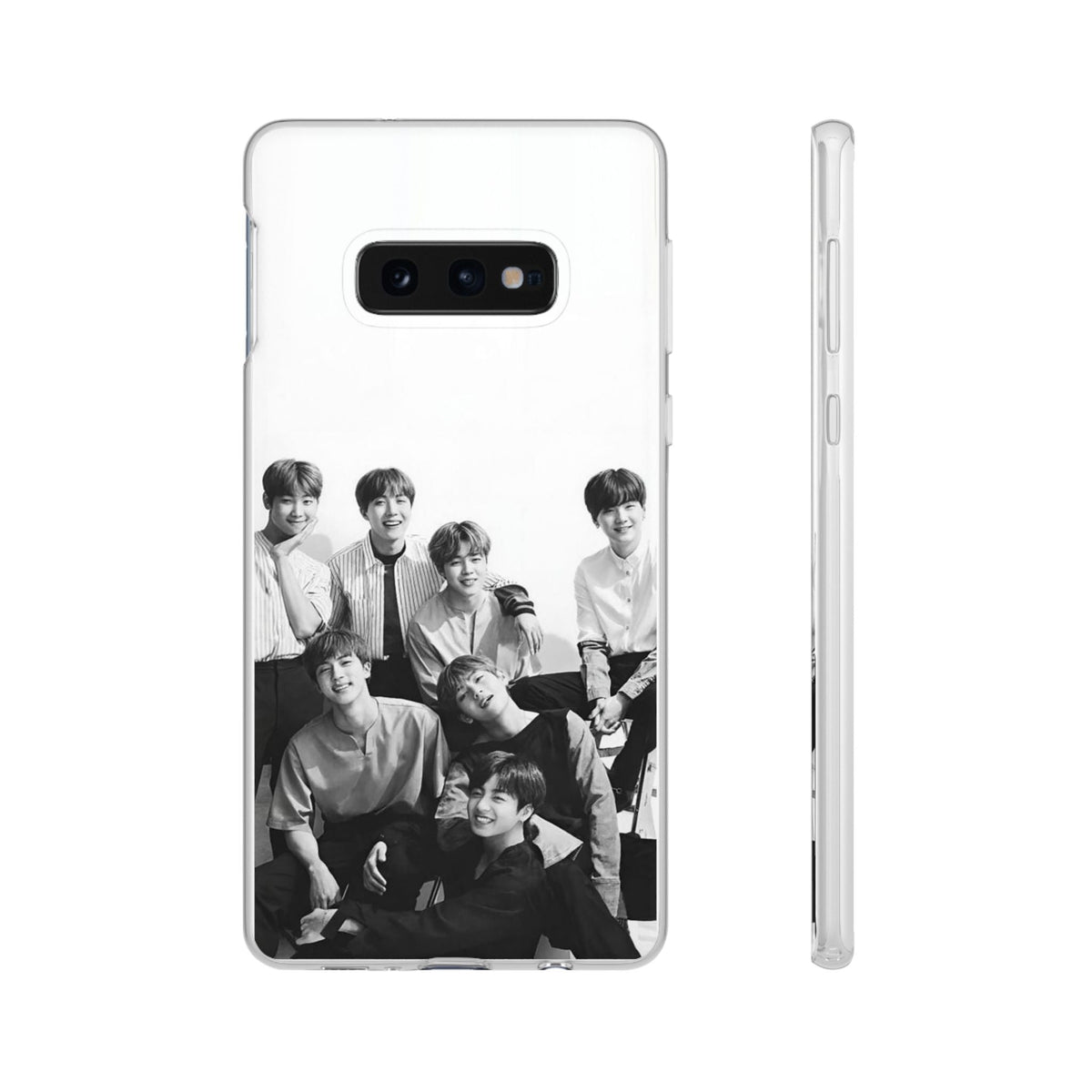 BTS OT7 B/W Cell Phone Case - iPhone, Samsung and Custom Covers - K - Pop Phone Covers, Gifts for Fans, Stylish Cell Phone Accessories - Beyond The Shoppe