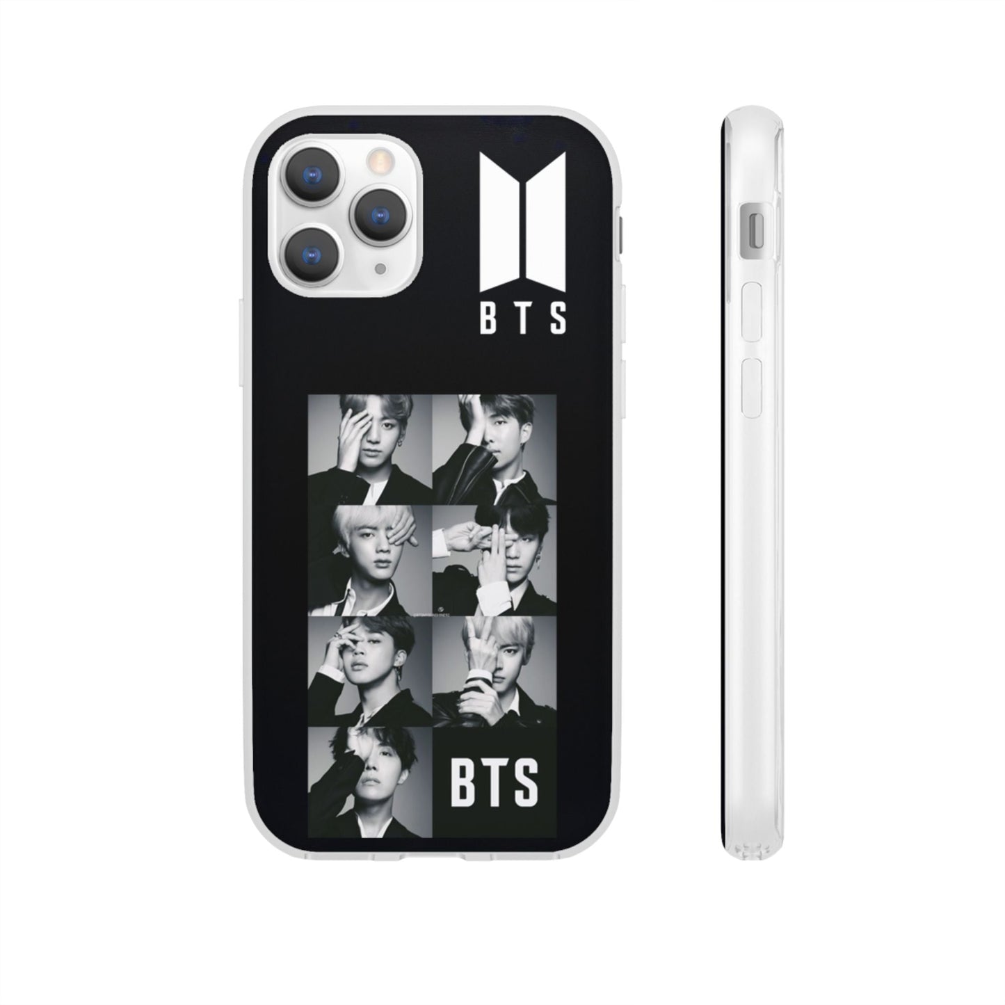 BTS OT7 B/W Cell Phone Case - iPhone, Samsung and Custom Covers - K - Pop Phone Covers, Gifts for Fans, Stylish Cell Phone Accessories - Beyond The Shoppe