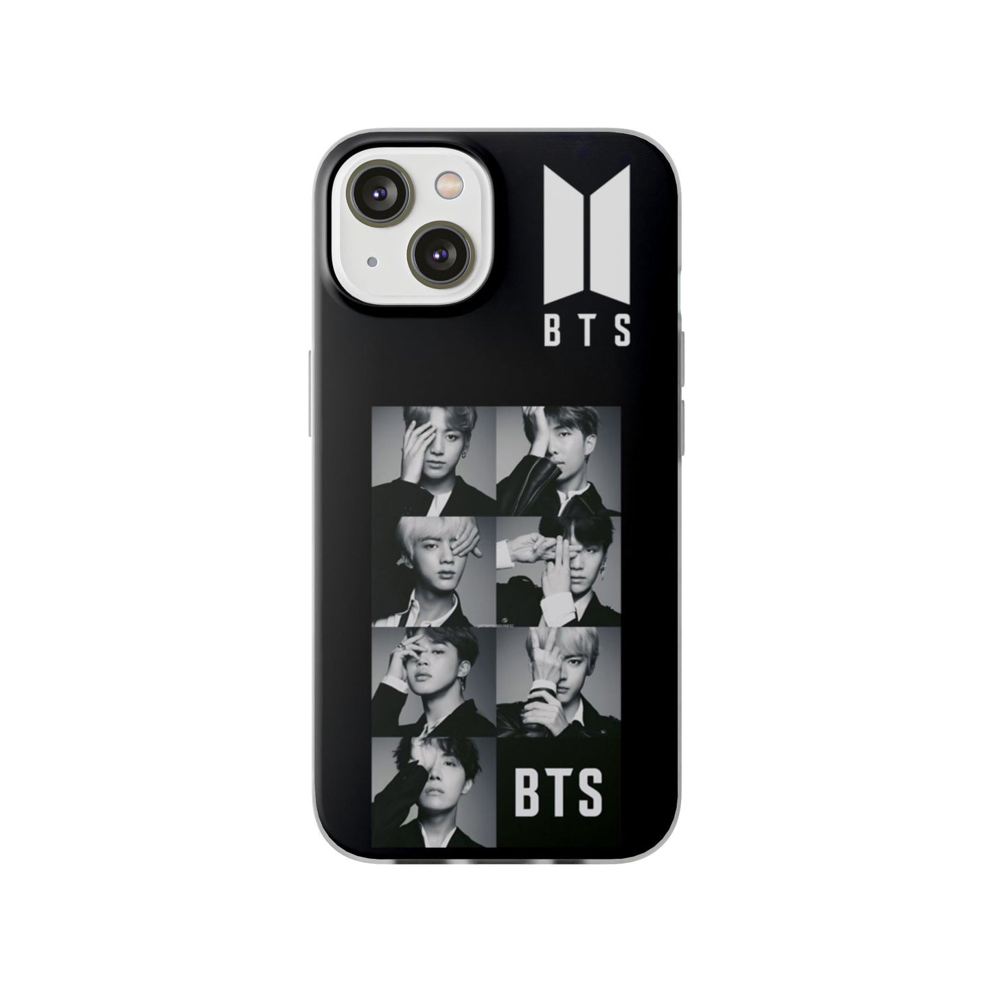 BTS OT7 B/W Cell Phone Case - iPhone, Samsung and Custom Covers - K - Pop Phone Covers, Gifts for Fans, Stylish Cell Phone Accessories - Beyond The Shoppe