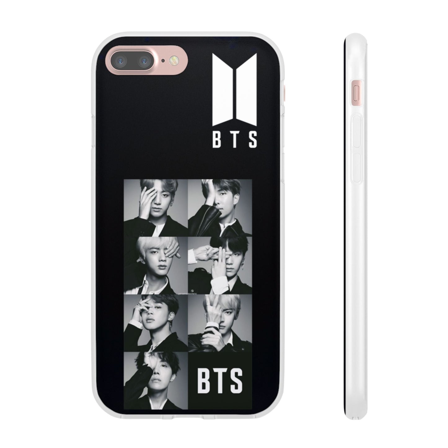 BTS OT7 B/W Cell Phone Case - iPhone, Samsung and Custom Covers - K - Pop Phone Covers, Gifts for Fans, Stylish Cell Phone Accessories - Beyond The Shoppe