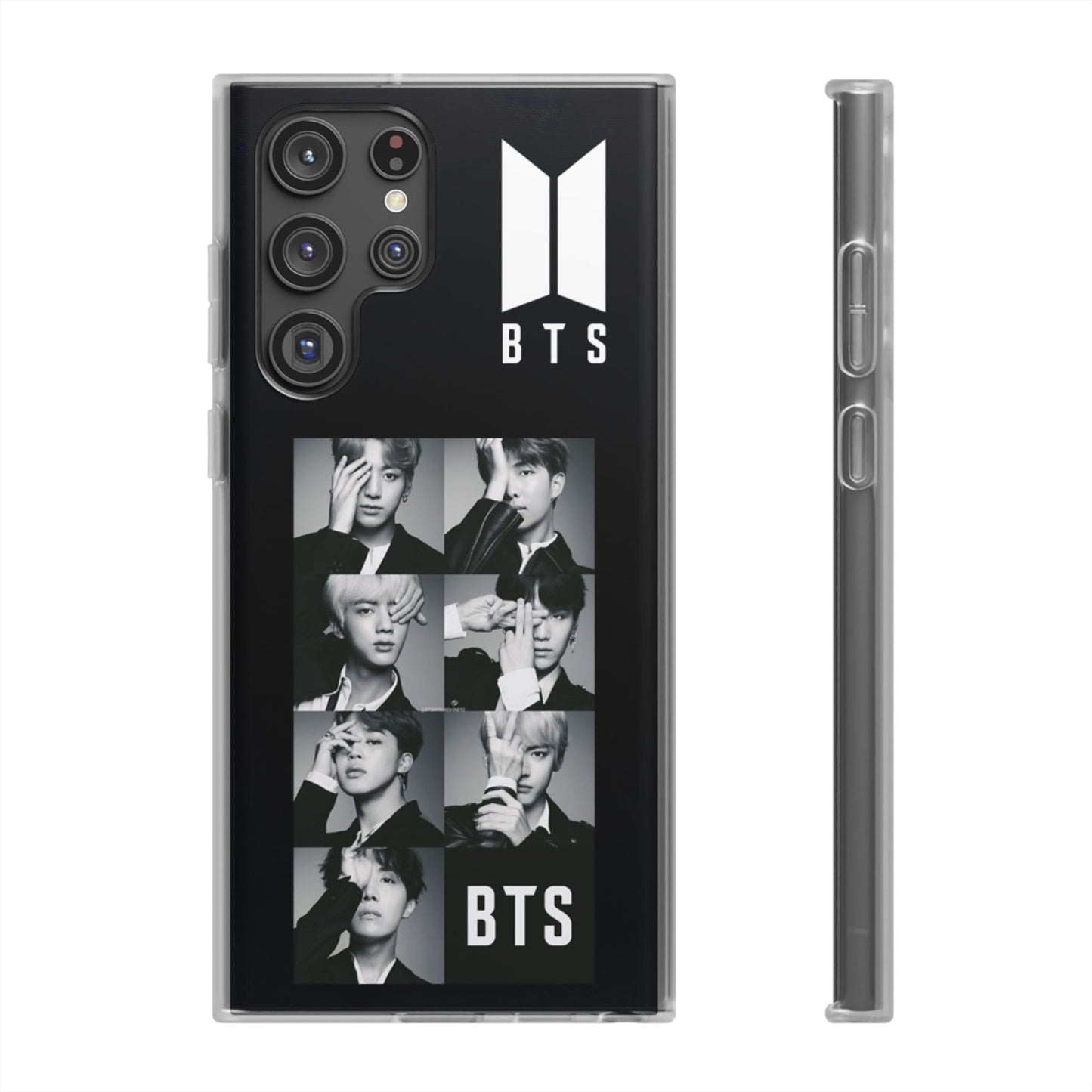 BTS OT7 B/W Cell Phone Case - iPhone, Samsung and Custom Covers - K - Pop Phone Covers, Gifts for Fans, Stylish Cell Phone Accessories - Beyond The Shoppe