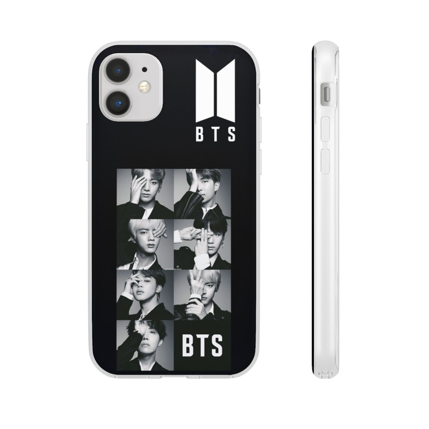BTS OT7 B/W Cell Phone Case - iPhone, Samsung and Custom Covers - K - Pop Phone Covers, Gifts for Fans, Stylish Cell Phone Accessories - Beyond The Shoppe