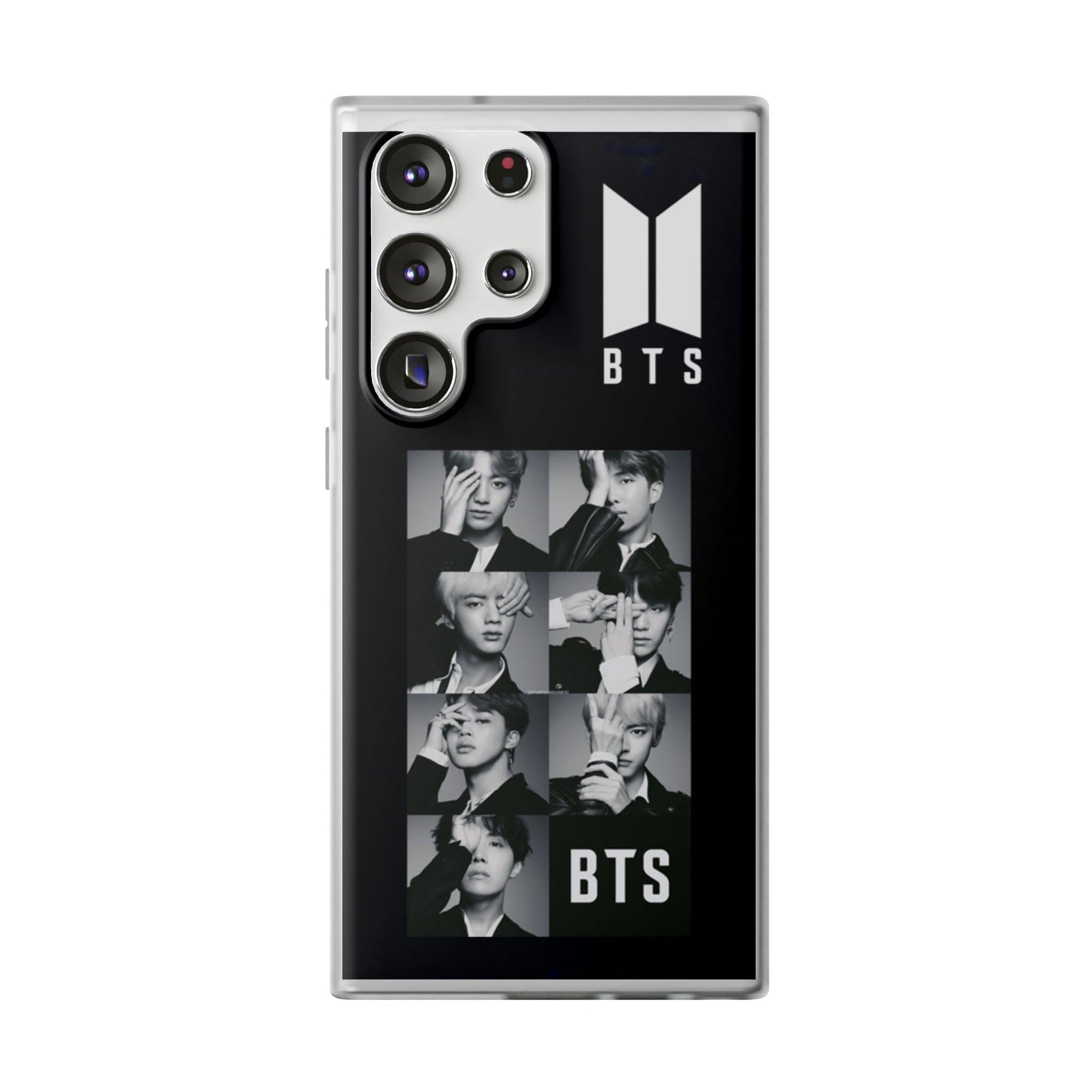 BTS OT7 B/W Cell Phone Case - iPhone, Samsung and Custom Covers - K - Pop Phone Covers, Gifts for Fans, Stylish Cell Phone Accessories - Beyond The Shoppe