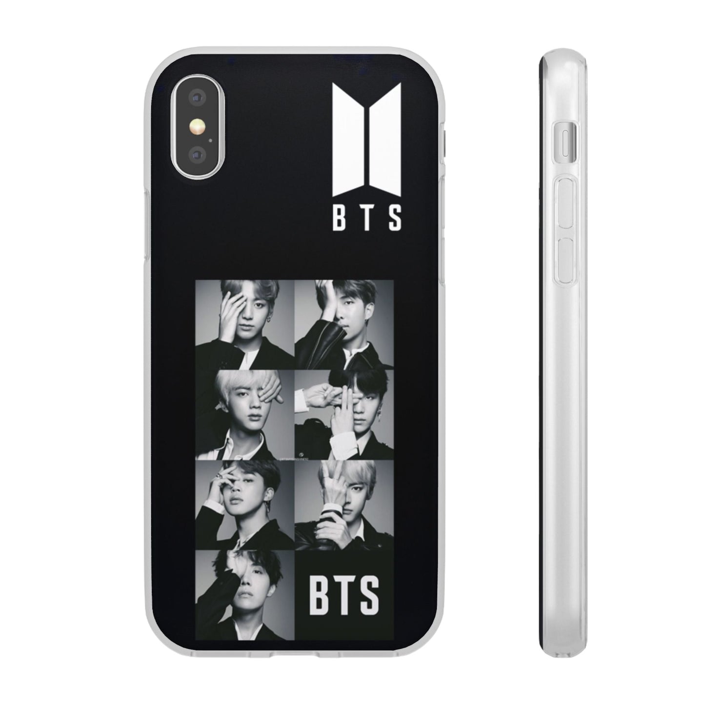 BTS OT7 B/W Cell Phone Case - iPhone, Samsung and Custom Covers - K - Pop Phone Covers, Gifts for Fans, Stylish Cell Phone Accessories - Beyond The Shoppe