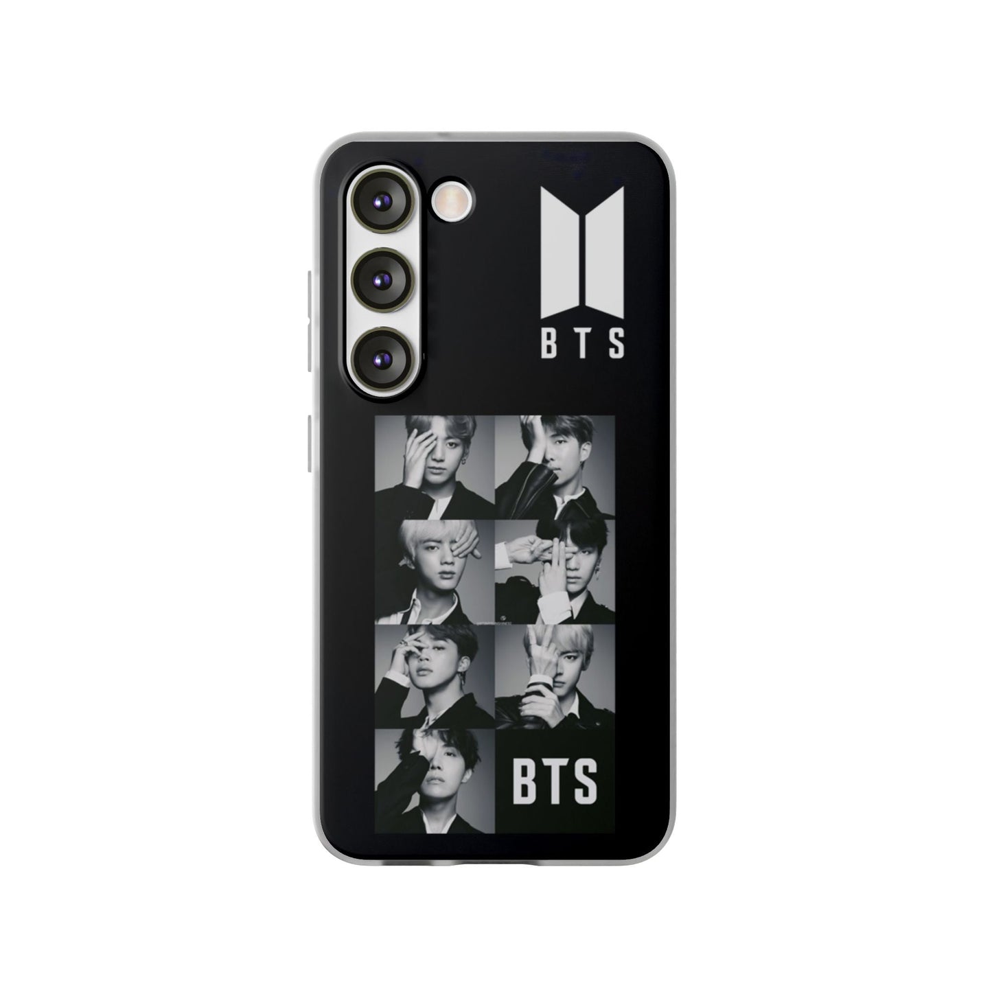 BTS OT7 B/W Cell Phone Case - iPhone, Samsung and Custom Covers - K - Pop Phone Covers, Gifts for Fans, Stylish Cell Phone Accessories - Beyond The Shoppe