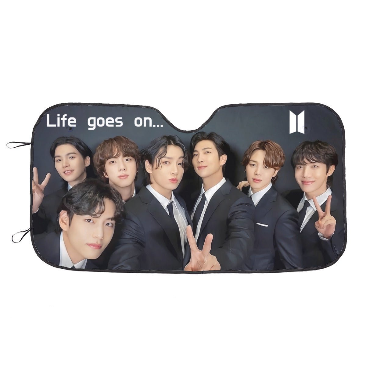 BTS OT7 Car Sun Shade - Now in 3 sizes! BT21 Car Sun Shade - Sun Visor - Gift for Bangtan Fan, Army Car Sunshade BTS - K - Pop Car - Beyond The Shoppe