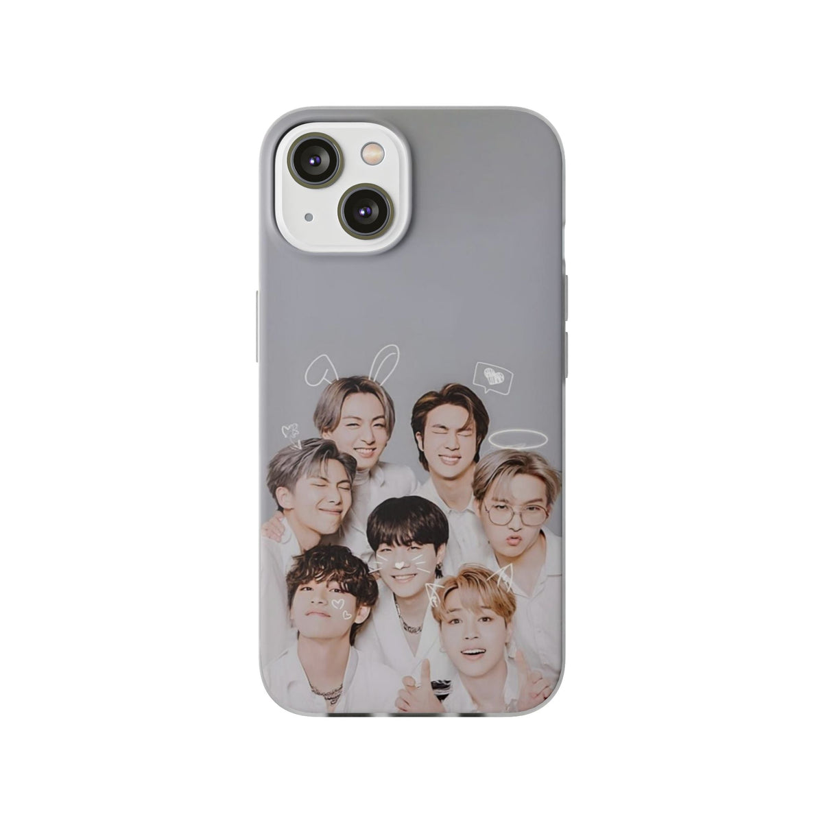 BTS OT7 Cuties Cell Phone Case - iPhone, Samsung and Custom Covers - K - Pop Phone Covers, Gifts for Fans, Stylish Cell Phone Accessories - Beyond The Shoppe